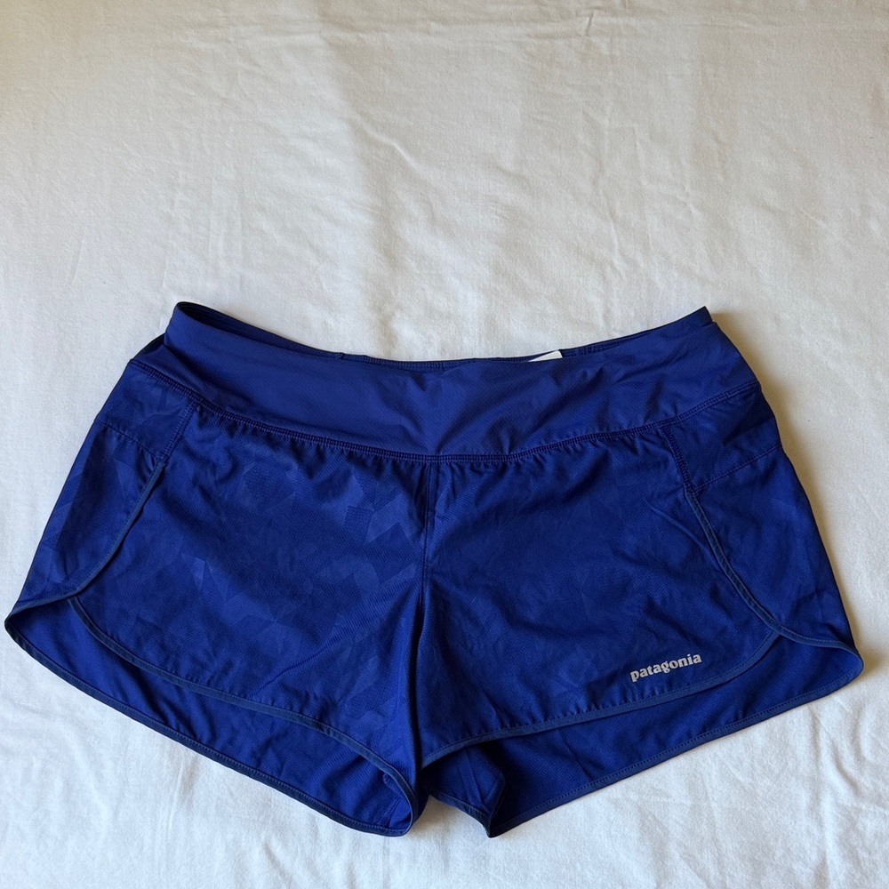 Patagonia Deep Blue Athletic Running Shorts